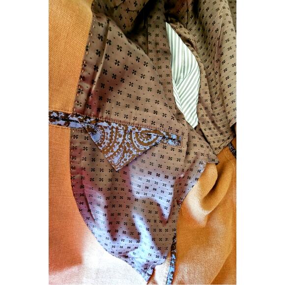 Bullock & Jones 100% Cotton Classic Tan Blazer Suit Jacket Model BOND, Sz 42L - Picture 9 of 9